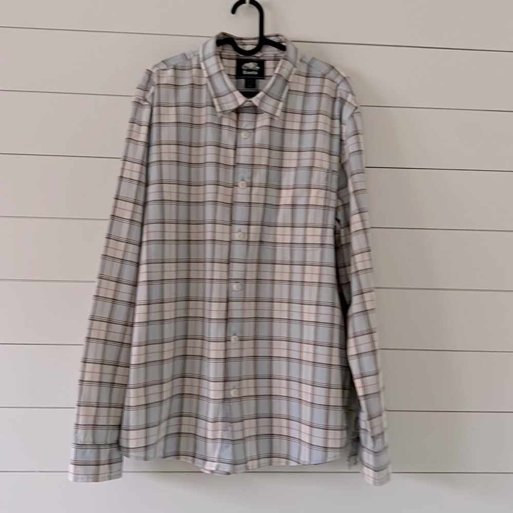 Roots Size XL Kenora Shirt long sleeve button down 100% Cotton plaid check